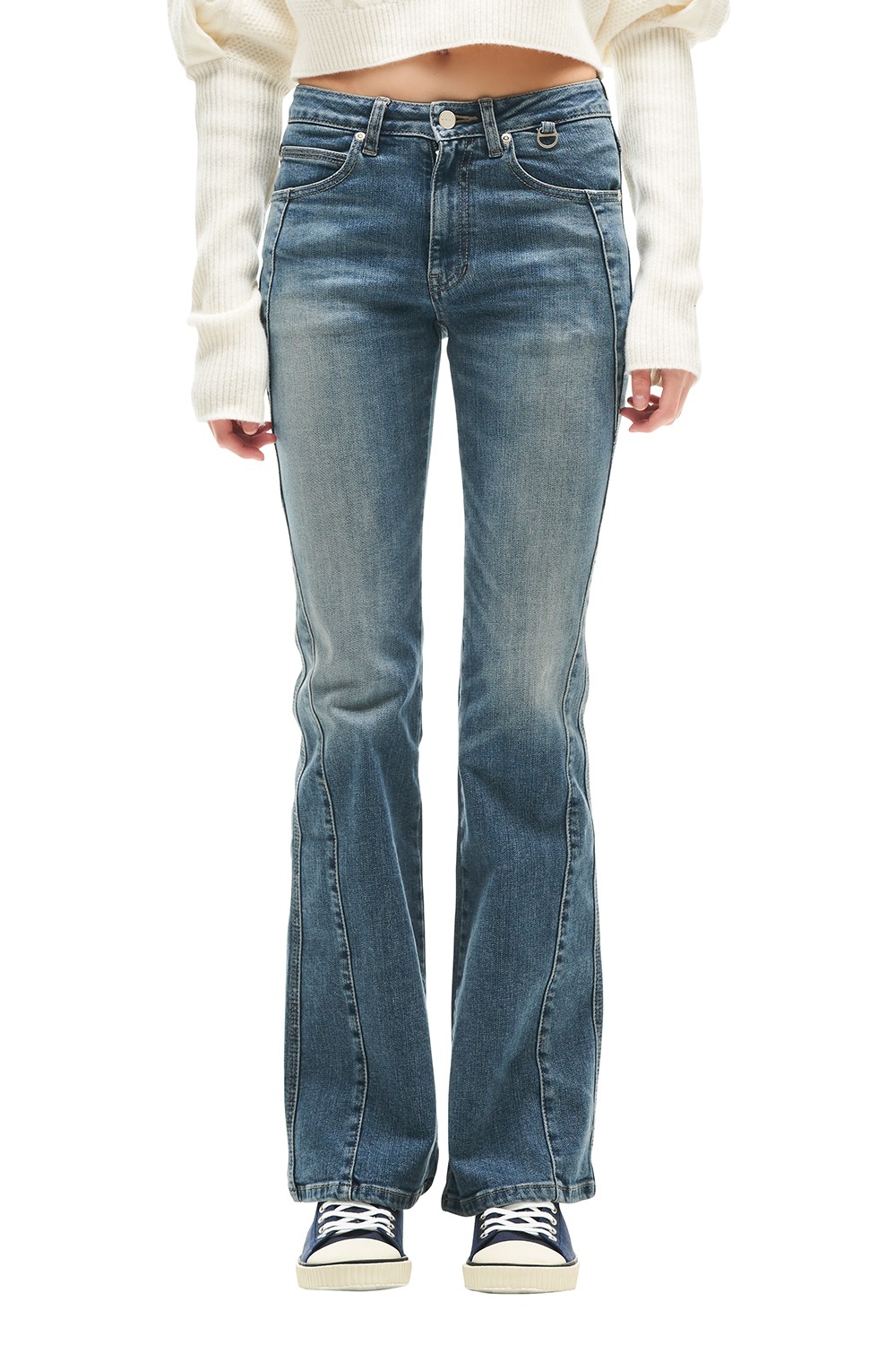 DIVIDED BOOTCUT JEANS BLUE