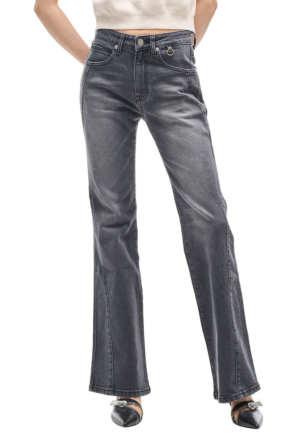 DIVIDED BOOTCUT JEANS DARK GRAY