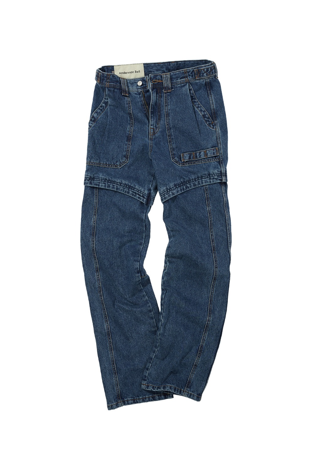 EXTENDED STRAIGHT JEANS (BLUE)