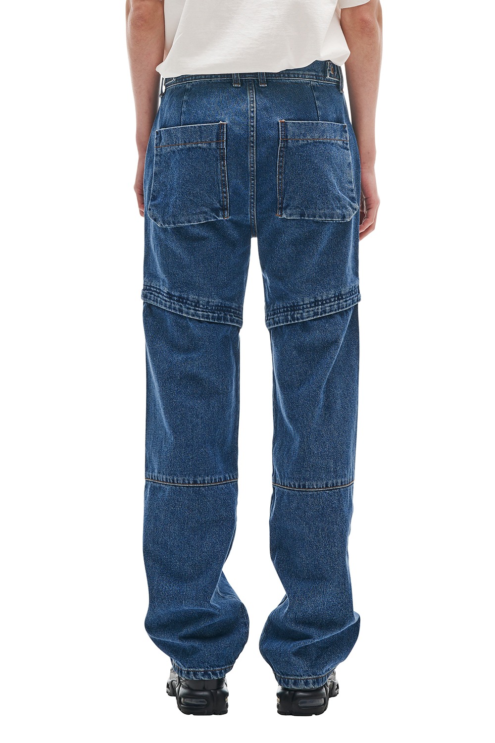 EXTENDED STRAIGHT JEANS (BLUE)