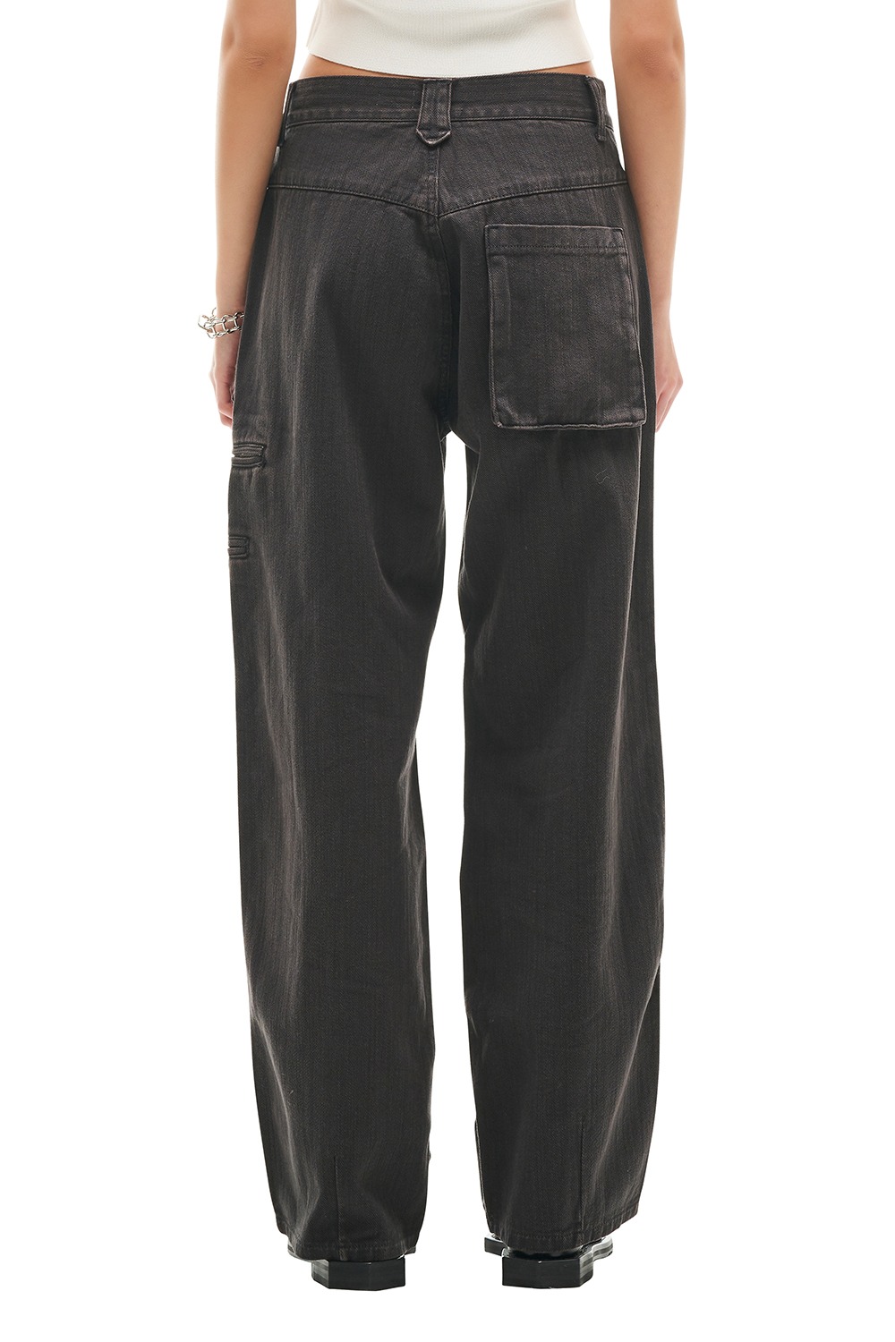 KENNY COLOR WASHED JEANS (CHARCOAL)