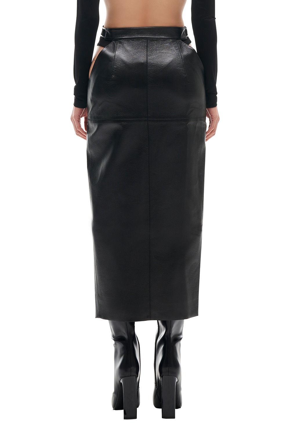 SIDE CUT-OUTS PENCIL SKIRT